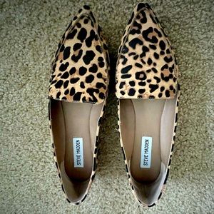 Leopard print Steve Madden flats, size 9